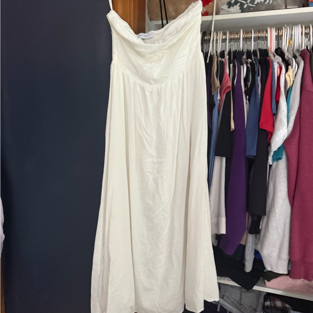 Petal & Pup Strapless Cream Dress